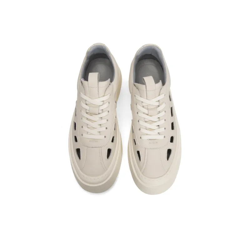 Anthony Miles Casual Skateboard Shoes Men's White-4