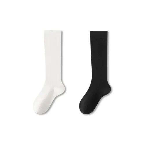 Left Divided By Right Mid-Calf Socks Women's 2 Pack