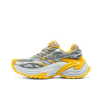 OGR Wear Resistant Height Increasing Low Top Running Shoes Unisex Meteorite Yellow 1807 Limited Edition