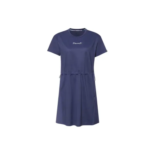 DESCENTE X MIKA NINAGAWA Short-Sleeved Dresses Women's DB-DARK BLUE