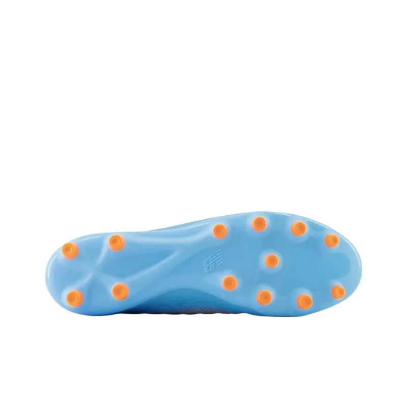 New Balance Furon V7 HG Rubber Short Studs Anti Slip Wear Resistant Soccer Shoes Unisex Blue-5