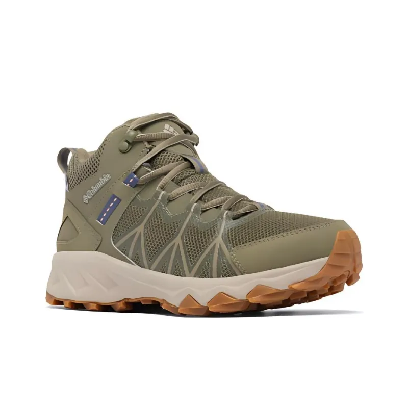 Columbia PEAKFREAK II Anti Slip Wear Resistant Mid Top Hiking Shoes Women's Army Green-2