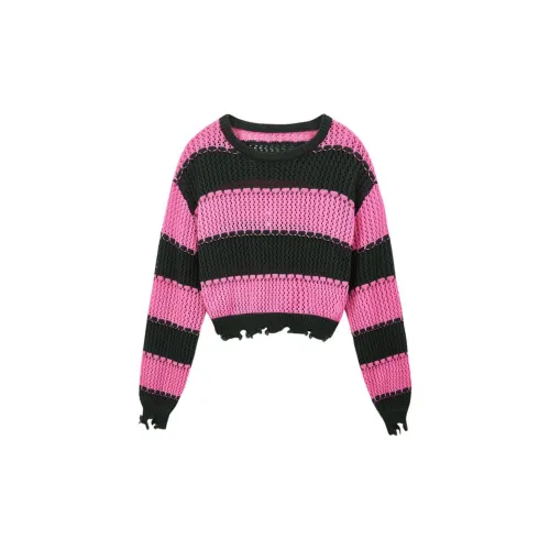 Jamor Knitwear Women's Pink Stripes