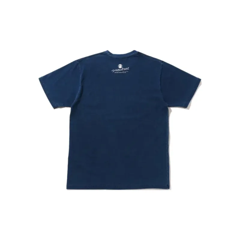 Bape Ape Head Bapesta Indigo Tee-3
