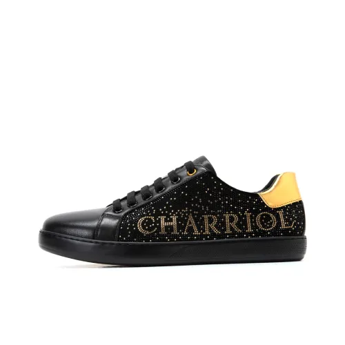 CHARRIOL Skateboard Shoes Men Low-Top Black