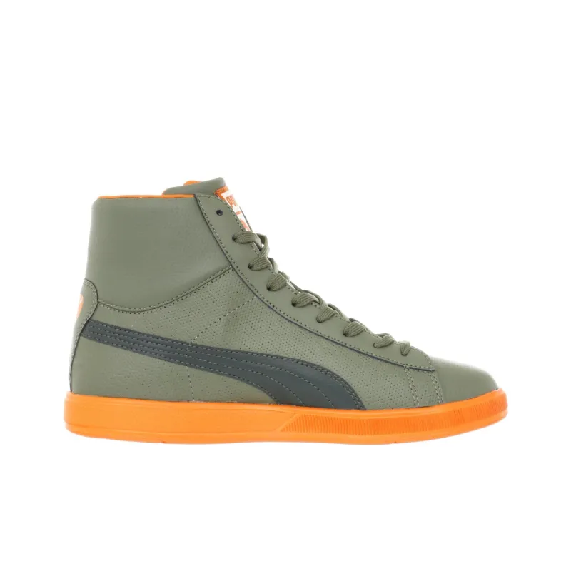 PUMA Lite Skateboard Shoes Men High-Top Green/Orange-1