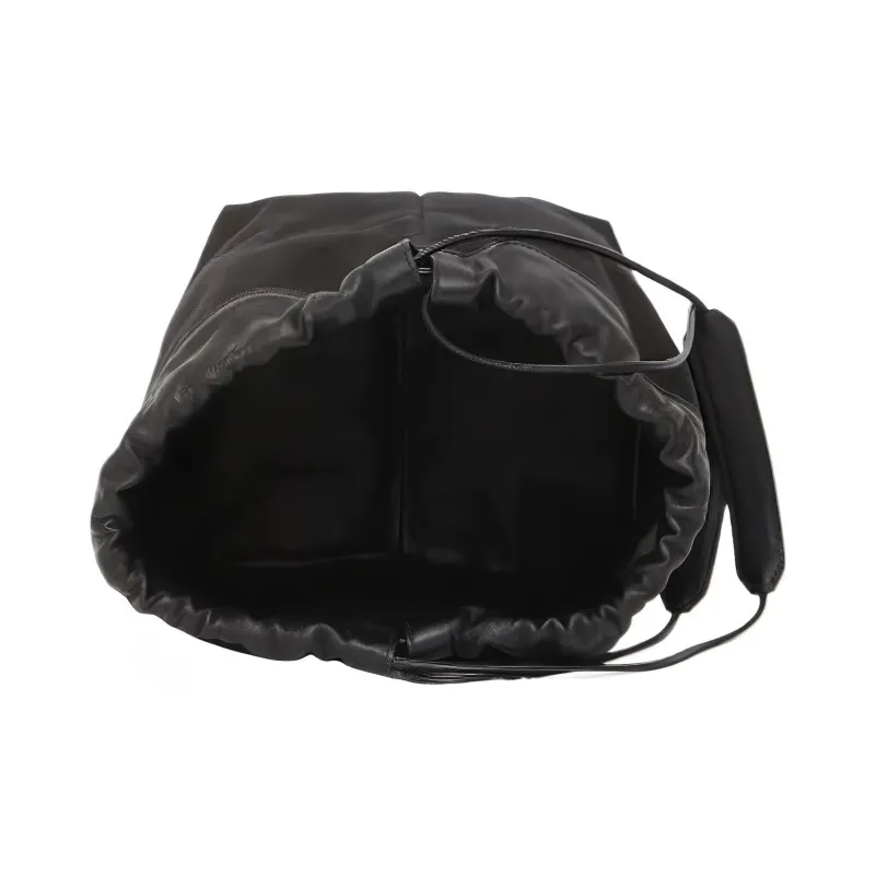 JIL SANDER Logo Printed Drawstring Bucket Bag-4