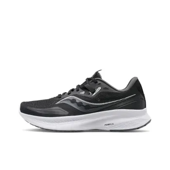 Saucony Guide 15 Cushioning Anti-Slip And Wear-Resistant Low-Top Running Shoes Men's Black Loose Fit