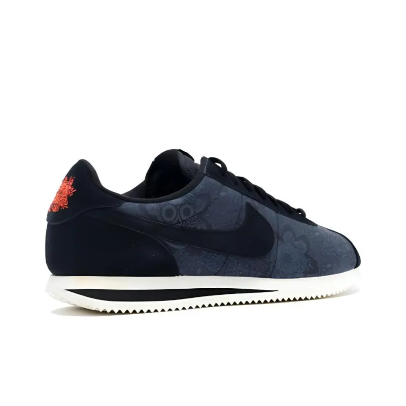 Nike Cortez Anti Slip Wear Resistant Low Top Casual Shoes Men's Black-3