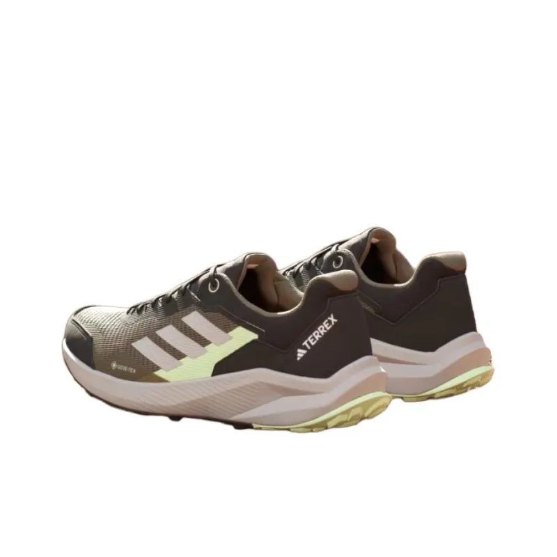 Adidas Terrex Trail Rider Wear-resistant And Lightweight Low-Top Trail Running Running Shoes Unisex Green Silver-3