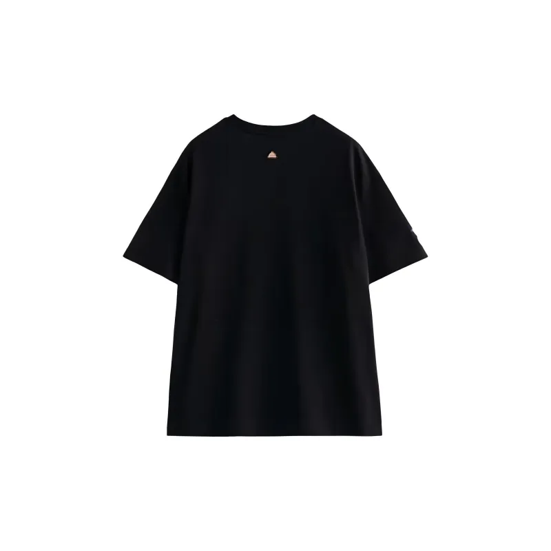Initial Language T Shirt Women's Black-1