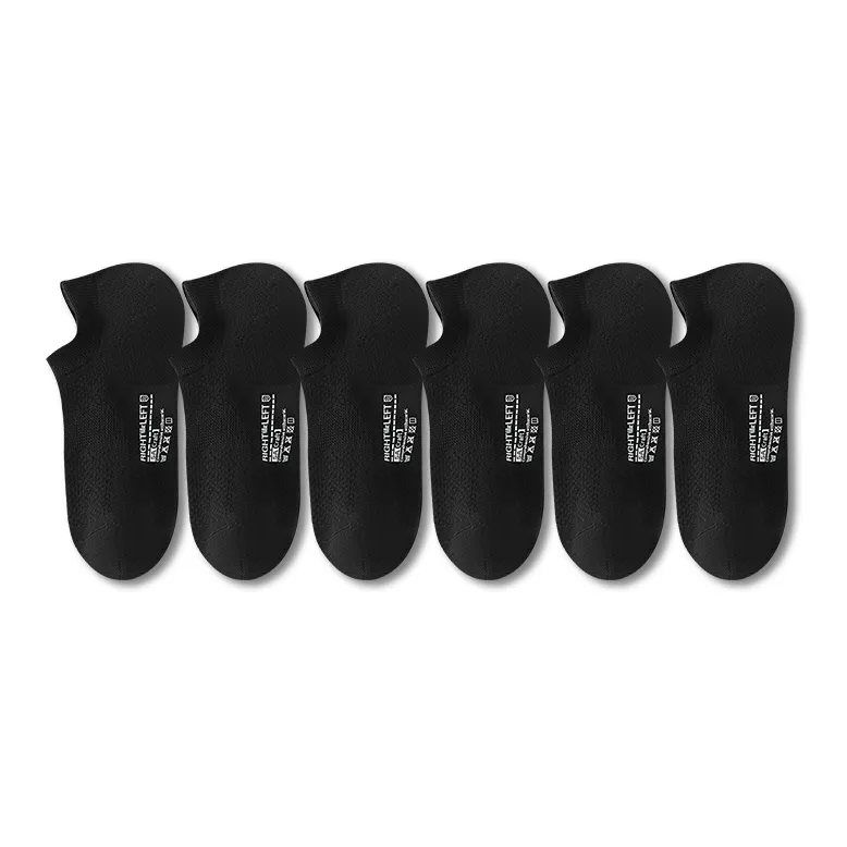 Left Divided By Right Ankle Socks Men's 6 Pack-4