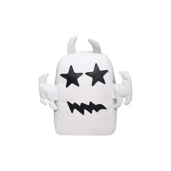 CARTELO Pu Double Shoulder Computer Backpack Regular Unisex White Black