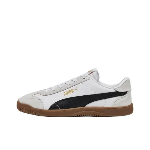 PUMA Club 5v5 Anti Slip Wear Resistant Low Top Casual Shoes Unisex White Black