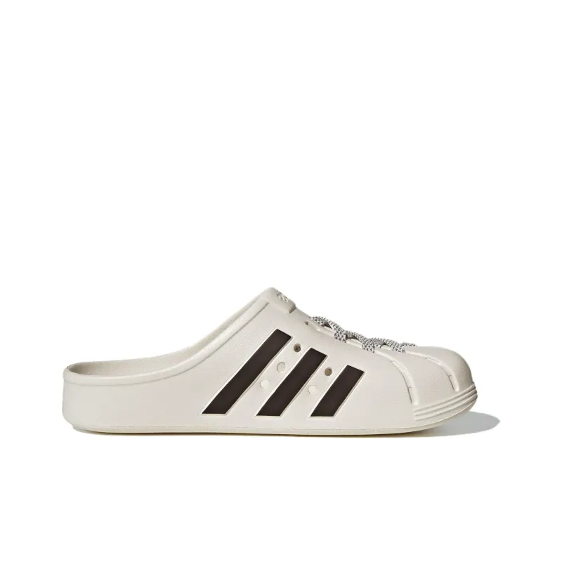 Adidas Adilette Clogs 'White Black'-1