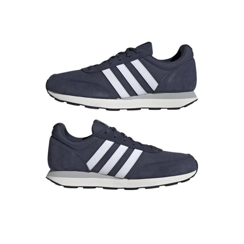 Adidas Neo RUN 60S 3.0 Anti Slip Wear Resistant Low Top Sprint Running Shoes Men's Blue White Black-4