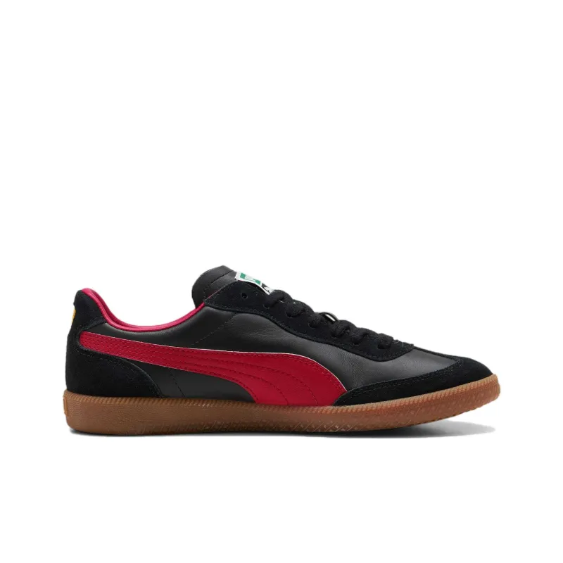 PUMA Liga Anti Slip Wear Resistant Low Top Casual Shoes Unisex Black Red-1