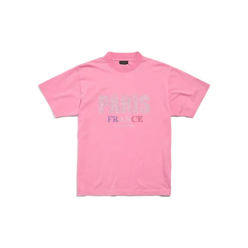 Balenciaga Logo Embroidered Mockneck T Shirt