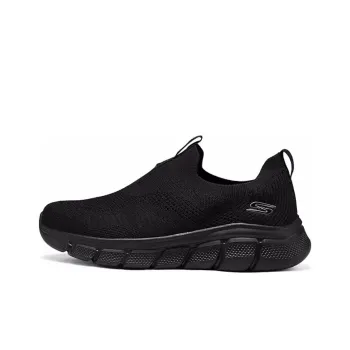 Skechers Bob's Anti Slip Wear Resistant Low Top Casual Shoes Men's Black