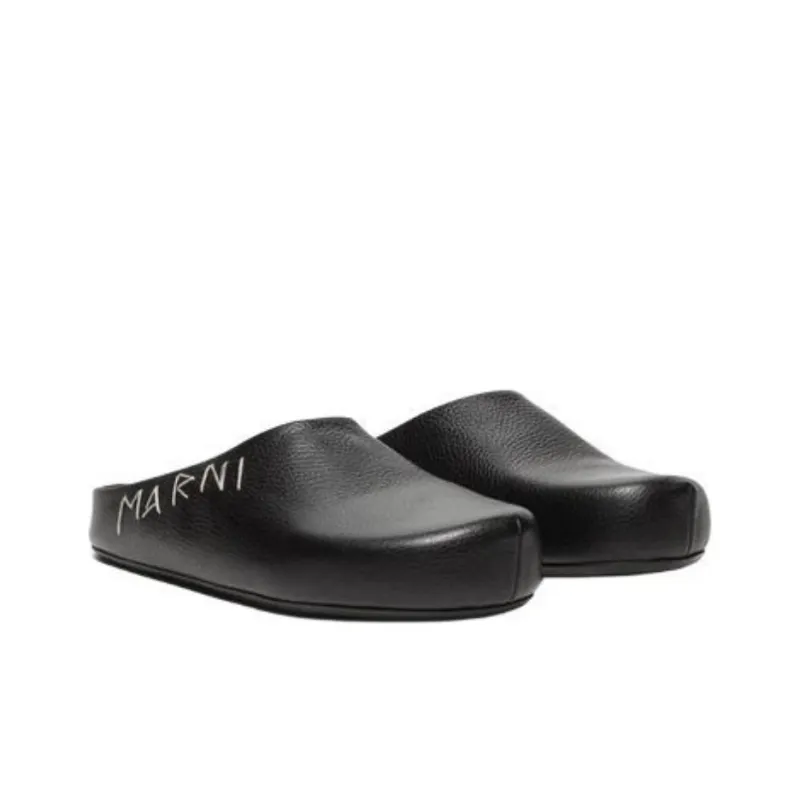MARNI Wrap toe Slippers Men's Black-4