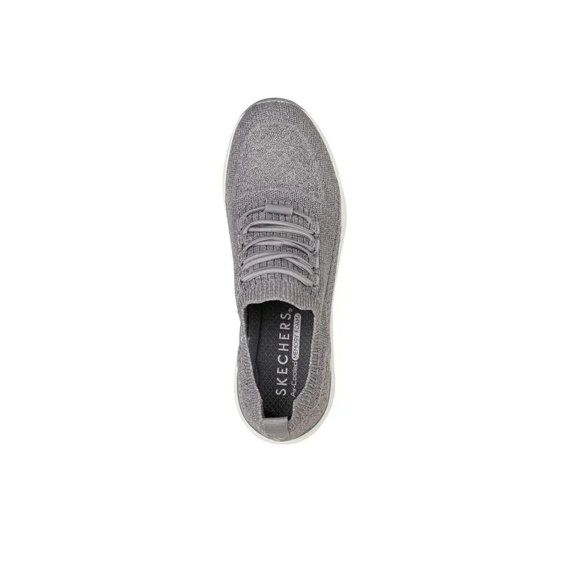 Skechers Billion Damen Woven Walks Cushioning Anti-Slip And Wear-Resistant Low-Top Casual Shoes Women's Gray-3