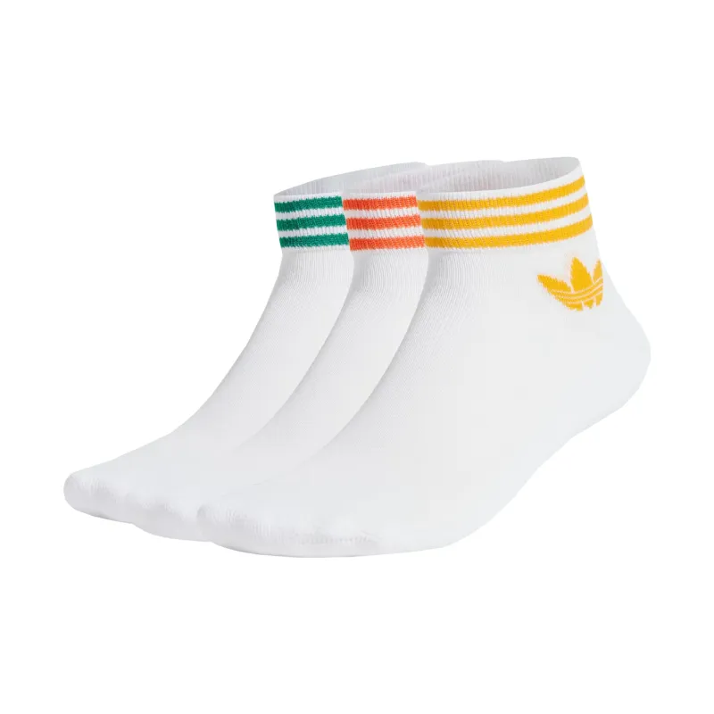 Adidas Originals ISLAND CLUB Ankle Socks Unisex 3 Pack White-0