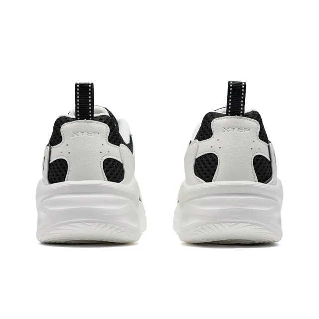XTEP Lightweight Low Top Casual Shoes Men's Canvas White/Black-3