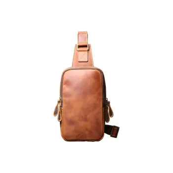 LARTIGENT Cow Leather Shoulder Bag Crossbody Bag Regular Men's Two Colors Available For Selection
