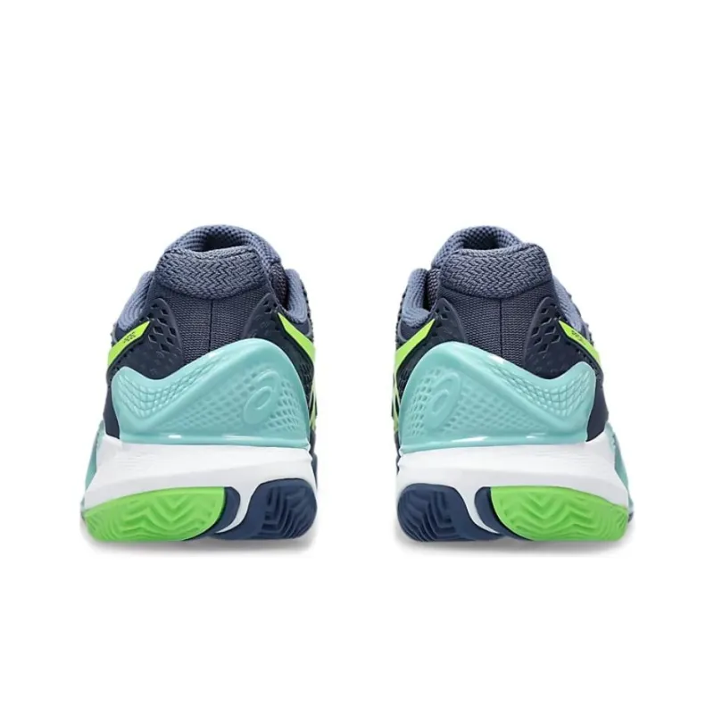 Asics Gel Resolution 9 Padel Thunder Blue Electric Lime-2