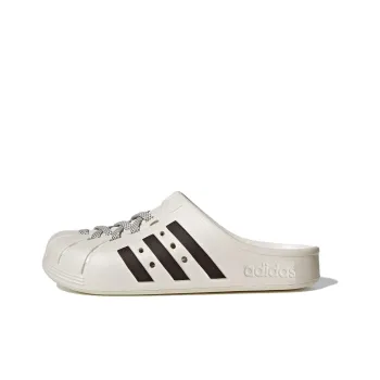 Adidas Adilette Clogs 'White Black'