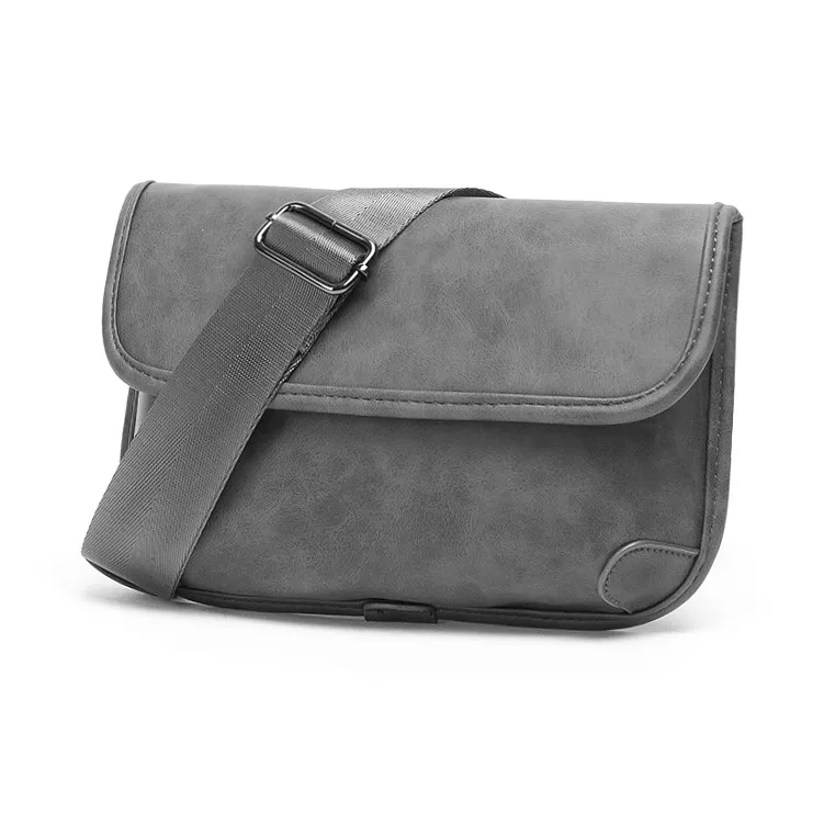 Fillove PU Crossbody Bag, Sling Bag Regular Men's Khaki & Coffee/Gray/Khaki/Dazzle Black-2