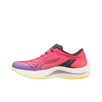 Mizuno Wave Rebellion Flash Anti Slip Wear Resistant Low Top Running Shoes Women's Orange Red