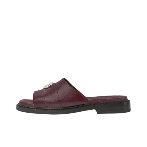 GUCCI Slide Slippers Men's Burgundy