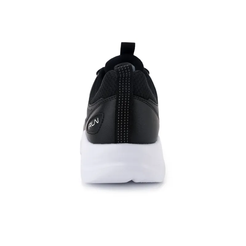QIAODAN Anti Slip Wear Resistant Low Top Casual Running Shoes Men's Black White-4