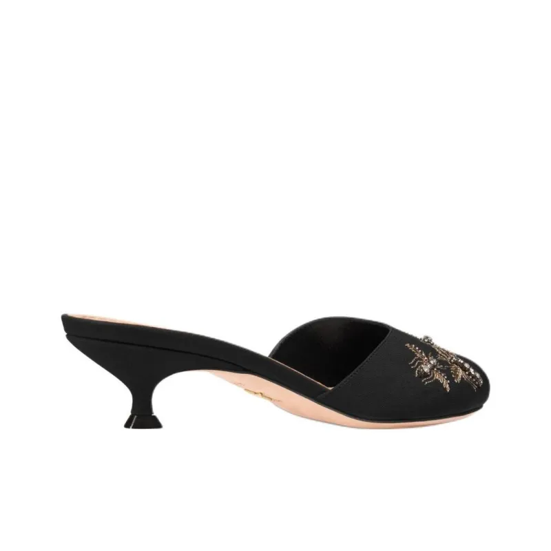 DIOR D Dream Slip Resistant Slide Slippers Women's Black-3