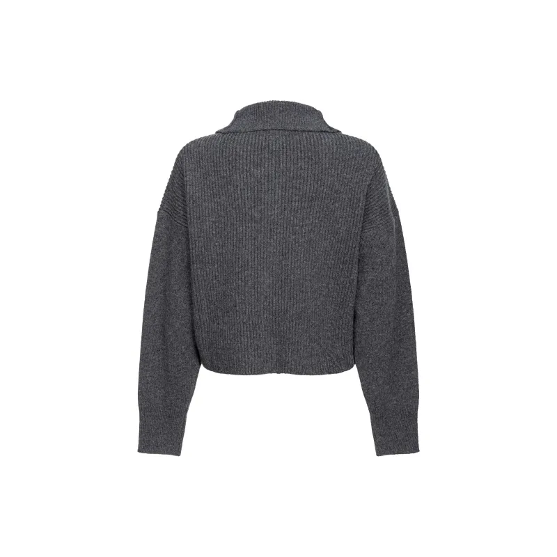 PINKO Half Zipped Knitted Jumper-1
