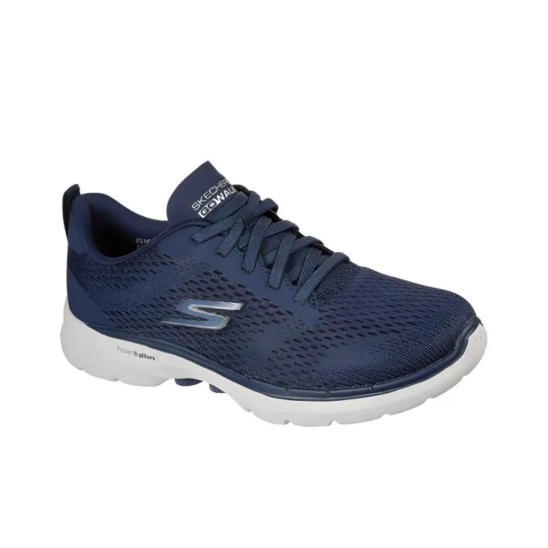 Skechers Go Walk 6 Anti Slip Wear Resistant Low Top Casual Shoes Women's Blue-2