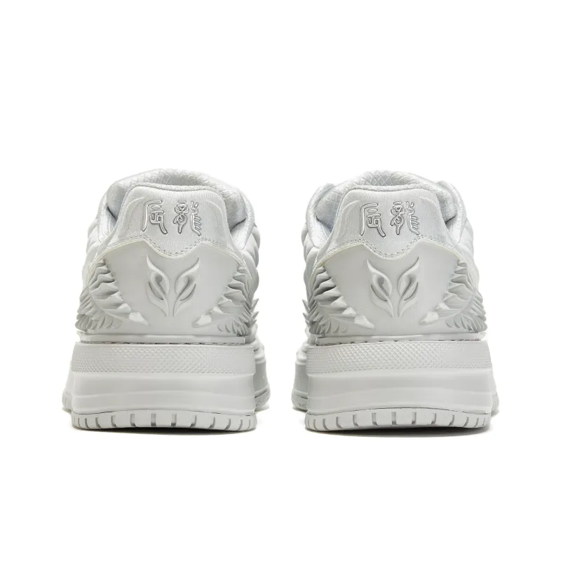 OGR Dragon Scales Model Low Top Skateboard Shoes Unisex Dragon Star Silver Box Included-5