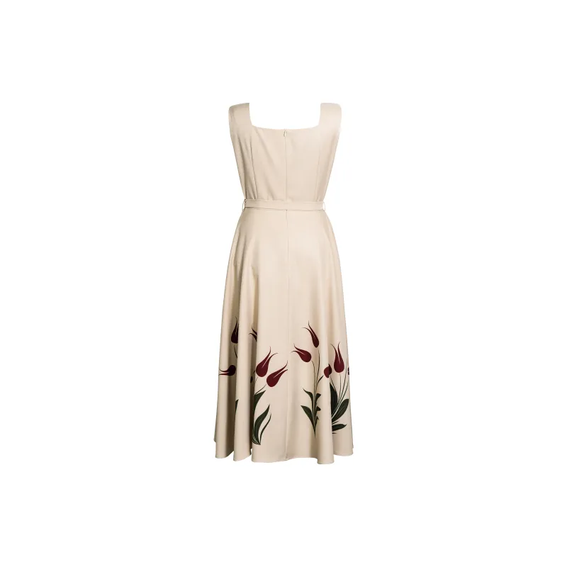 ROEYSHOUSE SS24 Sleeveless Dress Women's Khaki-1