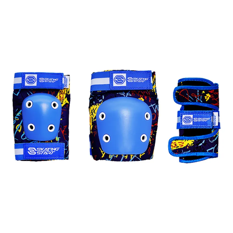 SKATING START Roller Skating Protective Gears Unisex Red Blue-5
