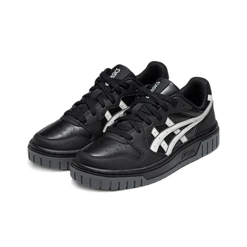 Asics Court Mz 2.0 Low Top Skateboard Shoes Unisex Black White-1