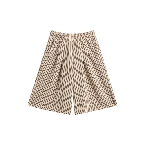 JHYQ Casual Shorts Unisex Light Coffee