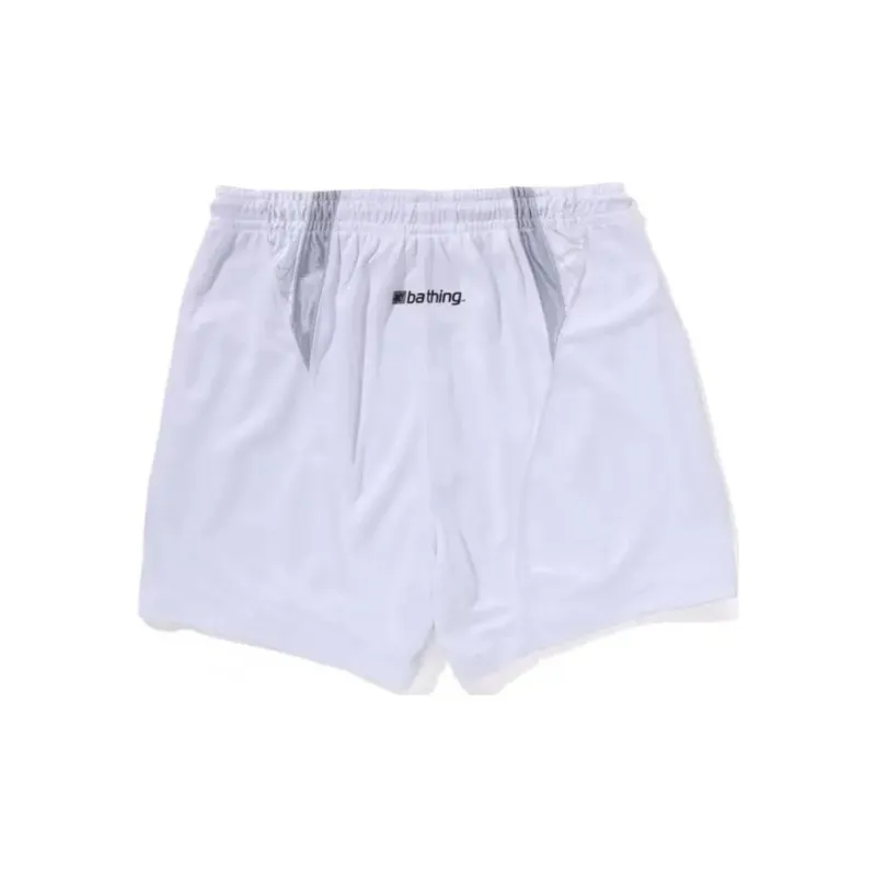 Bape Multi Logo Relaxed Fit Soccer Shorts-5