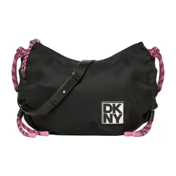DKNY Nylon Shoulder Bag Crossbody Bag Small Size Women's Black