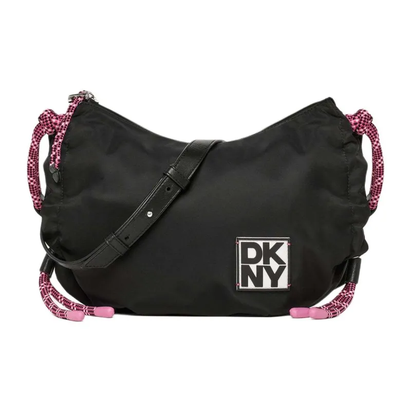 DKNY Nylon Shoulder Bag Crossbody Bag Small Size Women's Black-0