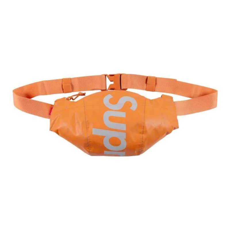 Supreme Nylon Crossbody Bag, Sling Bag, Fanny Pack Regular Unisex Orange Red/Black/Blue-3