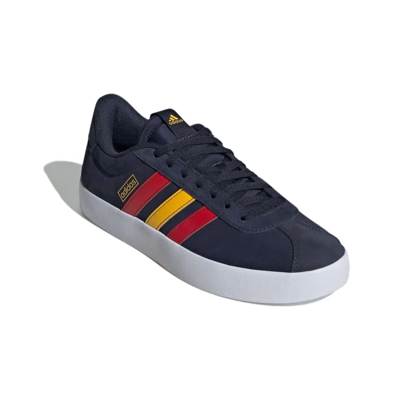 Adidas VL COURT 3.0 Anti Slip Wear Resistant Low Top Skateboard Shoes Unisex Blue Red Yellow-2