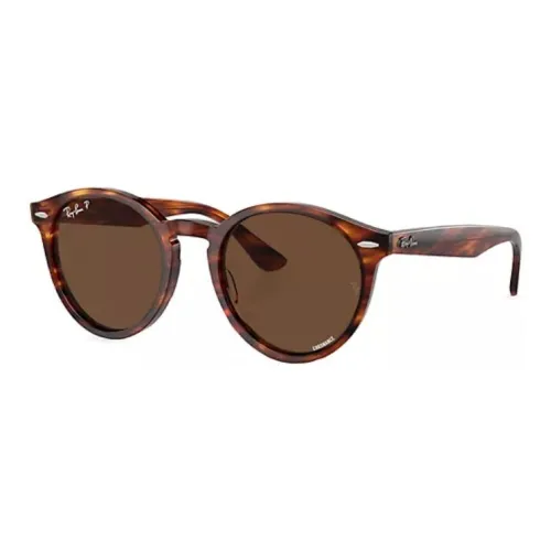 RayBan Plastic Round Sunglasses Unisex Tortoiseshell