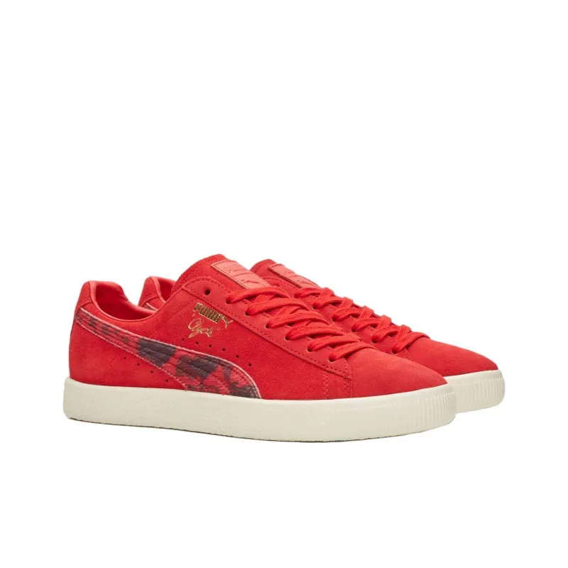 PUMA Clyde Packer Shoes Cow Suit Red-2