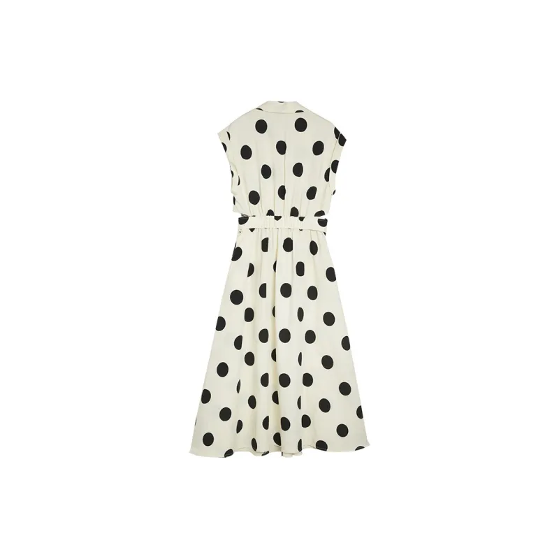 ELLE Short Sleeved Dress Women's Polka Dot-1